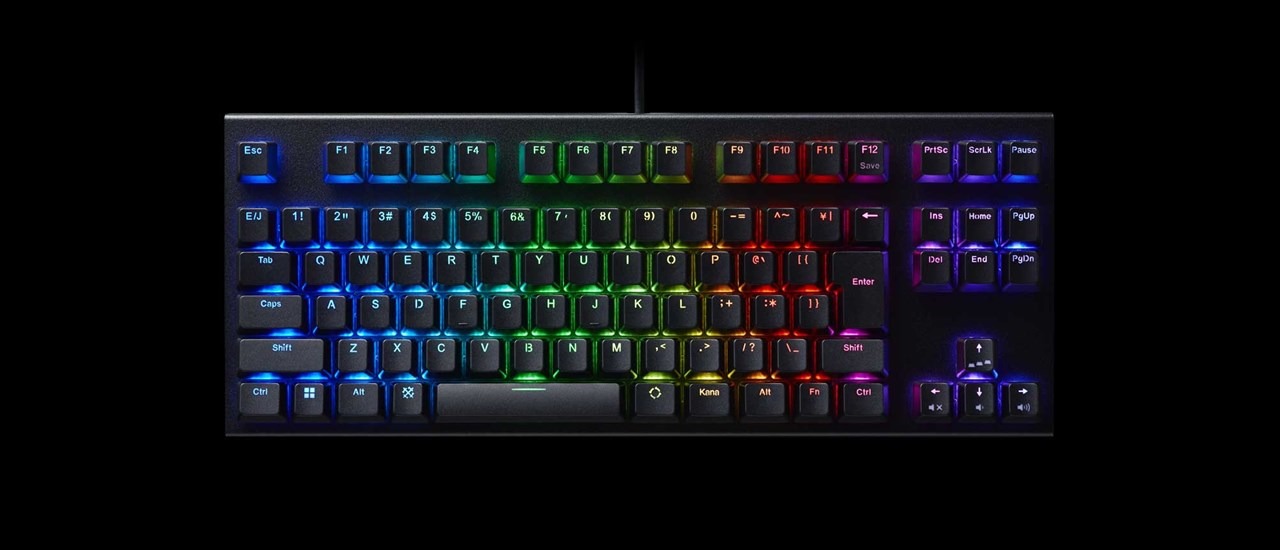 東プレリアルフォースのゲーミングキーボードGX1に新機能が追加