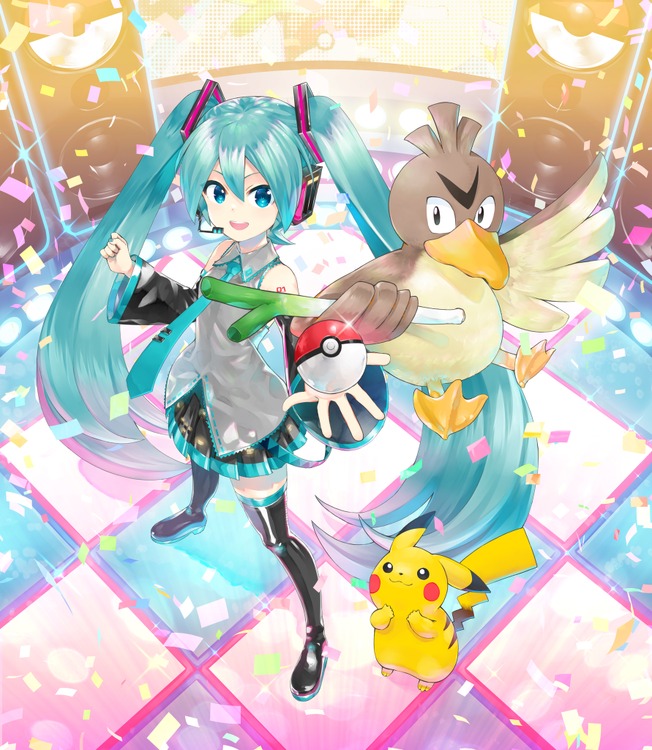 初音ミクと『ポケモン』がまさかのコラボ！18名の⼈気ボカロPによるコラボ楽曲が展開…カモネギとのコラボビジュアルも