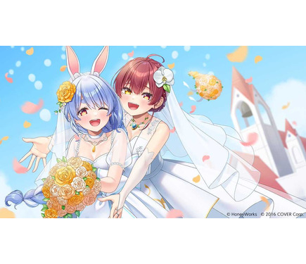 ホロライブ　ぺこマリ　宝鐘マリン　兎田ぺこら VTuber 兎田ぺこら＆宝鐘マリン × アバターアプリ『ポケコロツイン