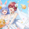 兎田ぺこらと宝鐘マリンが重大発表を予告…ウェディングドレス姿の二人に「ぺこマリ結婚」がトレンドに