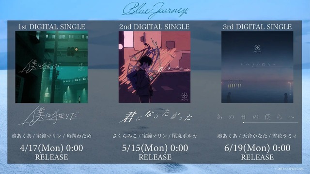 ホロライブ」新たな音楽プロジェクト「Blue Journey」を発表！湊あくあ、宝鐘マリンなど23名が参加―3ヶ月連続シングル配信決定 |  RUGs（ラグス） Supported by intel