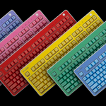 リアルフォース R3HA21 カラーパネル＋キーキャップ付 REALFORCE リアルフォース」のキーボードを着せ替えできる6色のカラーパネルが